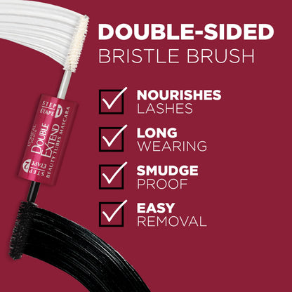 L’Oréal Paris Double Extend Tubing Mascara, Smudge-Free Formula Nourish Lashes, Beauty Tubes Lengthening, Blackest Black, 5ml 🍁 All In One Marketplace Canada