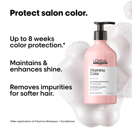L'Oréal Professionnel Vitamino Color Shampoo Refill, Colored Hair, 500 mL 🍁 All In One Marketplace Canada