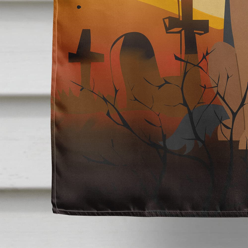 Caroline's Treasures BB4333CHF Halloween German Shepherd Flag Canvas House Size, Large, Multicolor