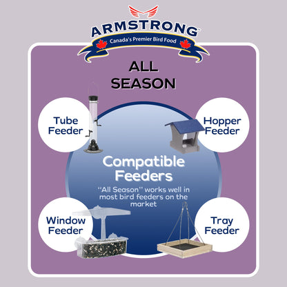 Armstrong All Season Blend, Premium Wild Bird Seed Mix, 4KG (8.8LB) Bag 🍁 All In One Marketplace Canada