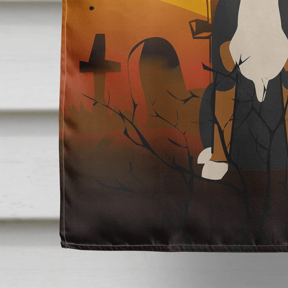 Caroline's Treasures BB4303CHF Halloween Greater Swiss Mountain Dog Flag Canvas House Size, Large, Multicolor