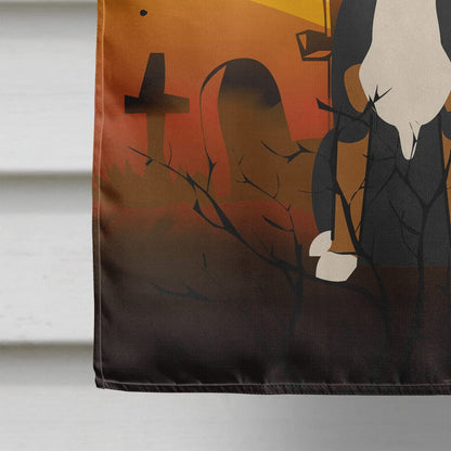 Caroline's Treasures BB4303CHF Halloween Greater Swiss Mountain Dog Flag Canvas House Size, Large, Multicolor