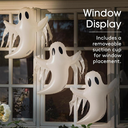 FUNBOY Hanging Ghost Halloween Decorations, Outdoor Décor, 3 Pack