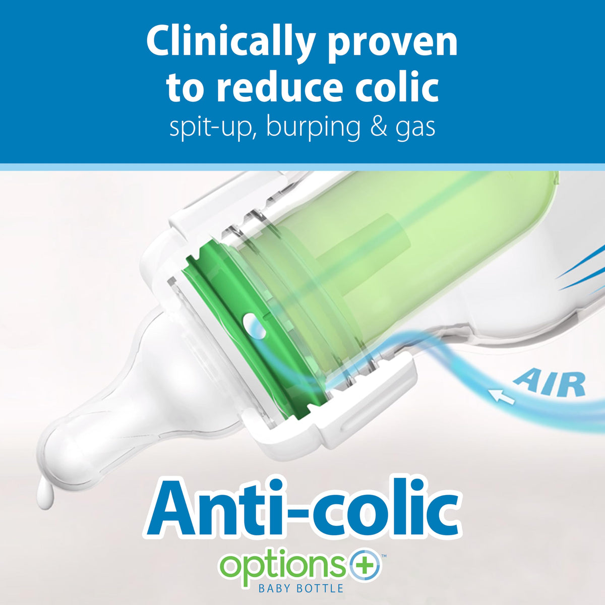Dr. Brown's Natural Flow Anti-Colic Options+ Narrow Baby Bottle, 8 Ounce 250 ml 4 pack 🍁 All In One Marketplace Canada