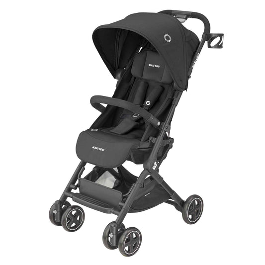 Maxi-Cosi Lara Ultra Compact Stroller, Airplane Carry-on Compliant for travel, Lightweight, one-hand fold, large storage, inludes travel bag Essential Black 🍁 All In One Marketplace Canada