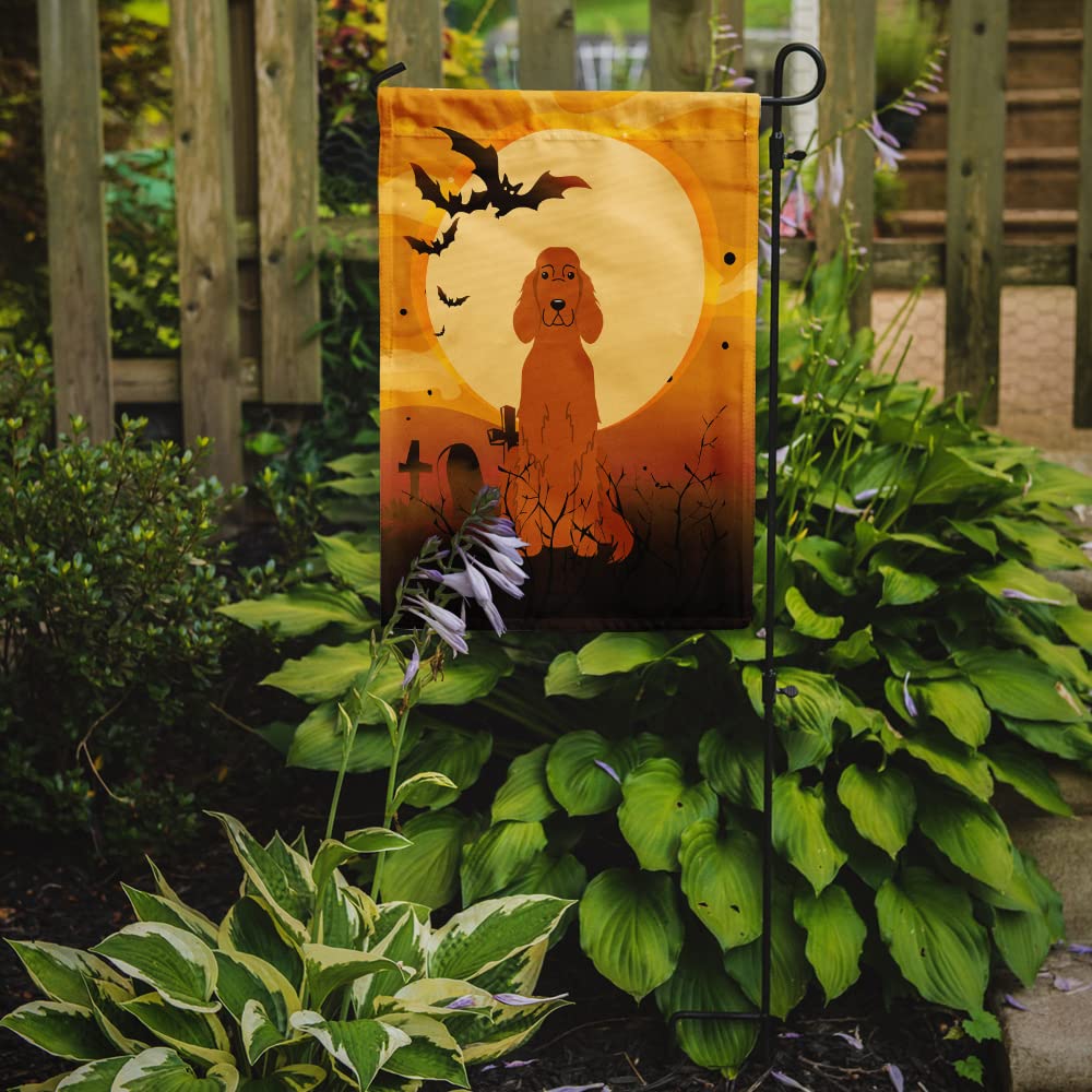 Caroline's Treasures BB4330GF Halloween Irish Setter Flag Garden Size, Small, Multicolor