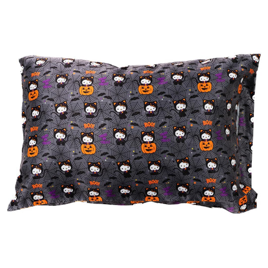 Sanrio Hello Kitty Skeleton Halloween Beauty Silky Satin Standard Reversible Pillowcase Cover 20x30 for Hair and Skin, (Officially Licensed Product) by Franco Collectibles