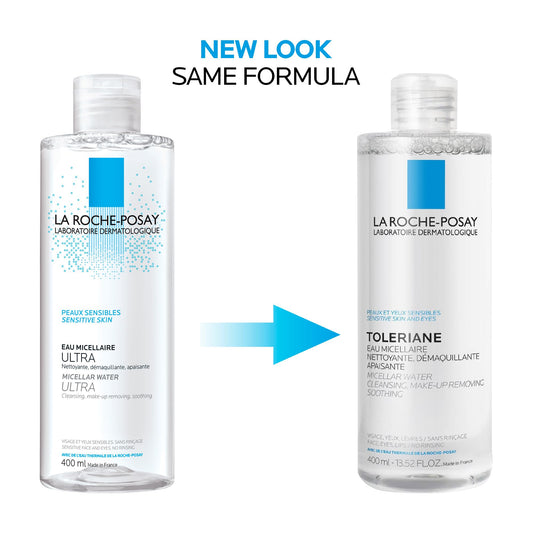 La Roche Posay Toleriane Micellar Water for Ultra Sensitive Skin, Cleanses and Removes Makeup, formulated with Glycerin & Thermal Spring Water, Hypoallergenic, Recommended by Dermatologists, 400ml 🍁 All In One Marketplace Canada