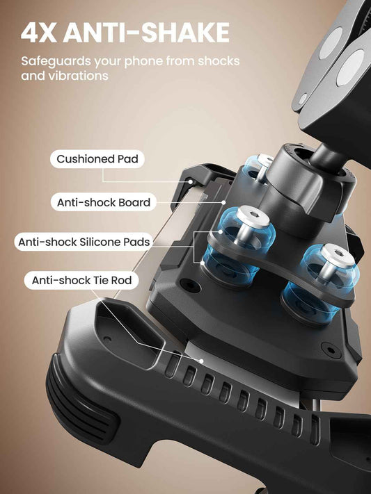 Tounee Bike Phone Mount Holder with Dual Vibration Dampener - Quick Release Handlebar Clip for Bicycle/Cycling, Upgraded Anti-Shock Design Fits iPhone 16/15/14 Pro Max & 4.7-6.7" Phones (Black) 🍁 All In One Marketplace Canada
