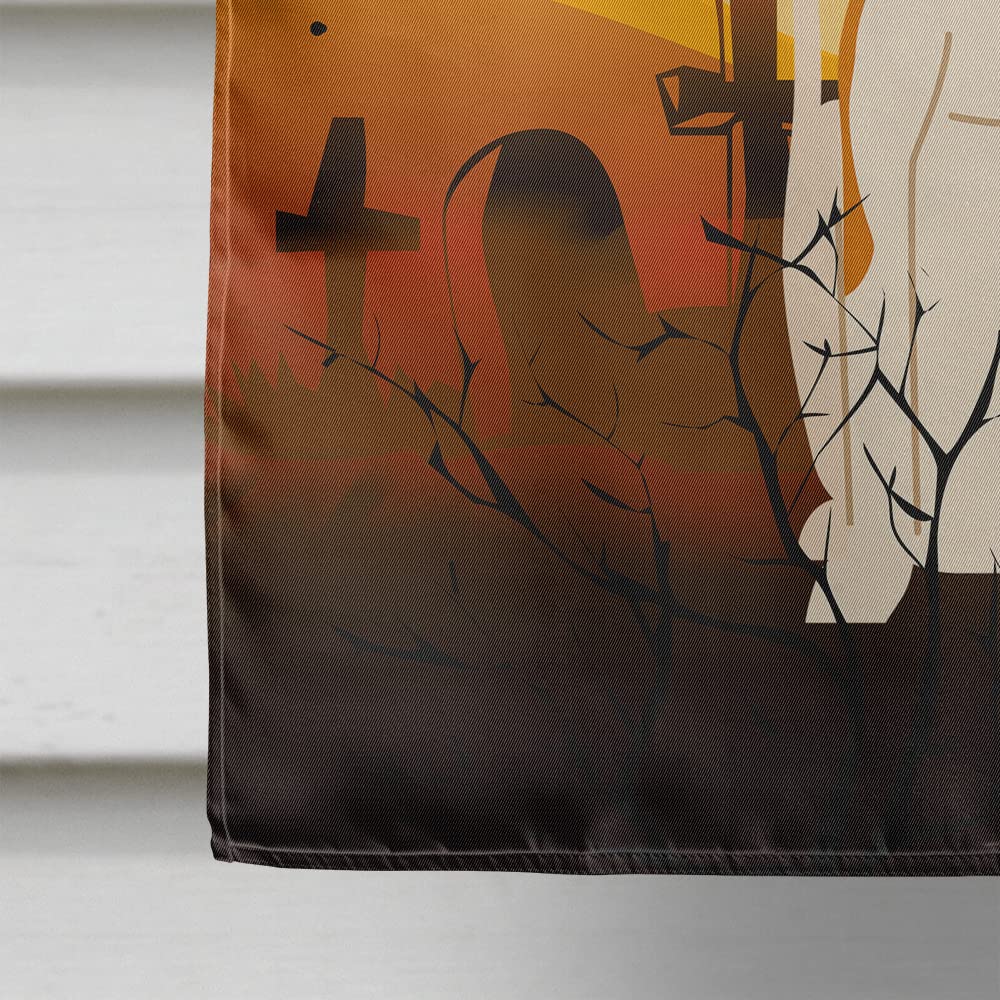 Caroline's Treasures BB4365CHF Halloween Whippet Flag Canvas House Size, Large, Multicolor