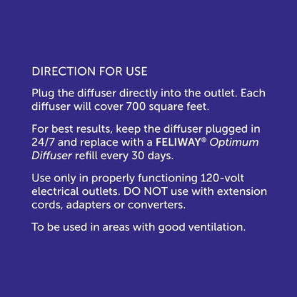FELIWAY Optimum Diffuser Refill, Promotes Calmness AND Harmony in Cats & Kittens, VHP Registered NN.P5V2, includes 1 Refill, Lasts 30 Days, Cat Calming Pheromones, 48ml 🍁 All In One Marketplace Canada