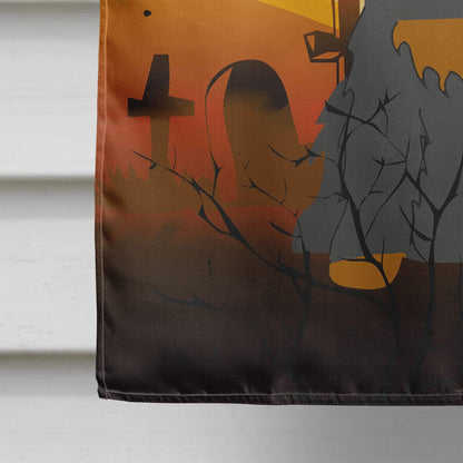 Caroline's Treasures BB4359CHF Halloween Cocker Spaniel Black Tan Flag Canvas House Size, Large, Multicolor