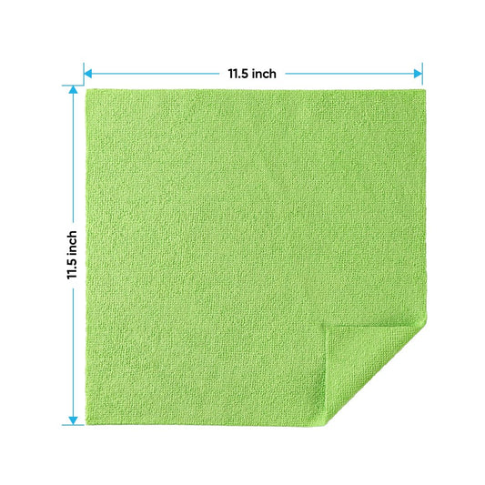 HOMEXCEL Microfiber Cleaning Cloths 100 Pack, Highly Absorbent Cleaning Towels, Lint Free & Scratch-Free Cleaning Rags for House, Kitchen and Car, Multi-Color Microfiber Towels 11.5 x 11.5 inch 🍁 All In One Marketplace Canada
