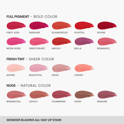 Wonderskin Wonder Blading All Day Lip Stain Peel Off Masque - Long Lasting, Waterproof and Transfer Proof Nude Lip Tint, Matte Finish Peel Off Makeup (XOXO Masque) 🍁 All In One Marketplace Canada