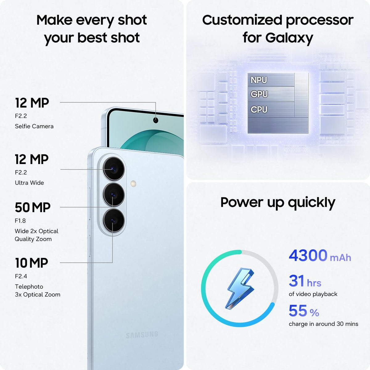 Samsung Galaxy S26 5G Sky Blue, 256GB (CAD Version)