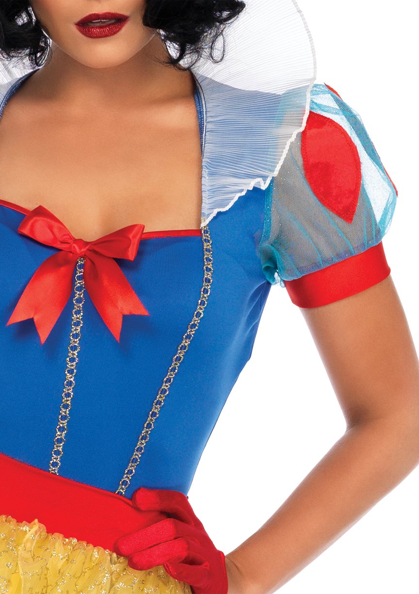 Leg Avenue Women's Sexy Miss Snow White Halloween Costume, Multi, Medium