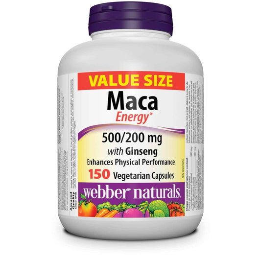 Webber Naturals Maca Energy with Ginseng, 150 Capsules 🍁 All In One Marketplace Canada