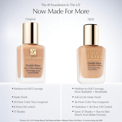 Estée Lauder Double Wear Stay-in-Place 24-Hour Long-Wear Matte Foundation, 30 ml, 2N2 Buff 🍁 All In One Marketplace Canada