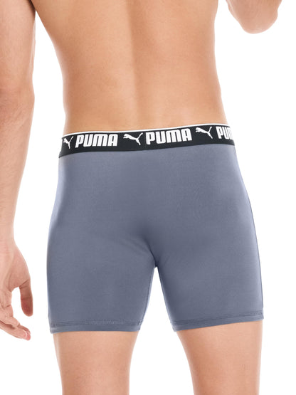 Puma Men's 4 Pack Active Stretch Boxer Briefs, Black/Grey, Large 🍁 All In One Marketplace Canada