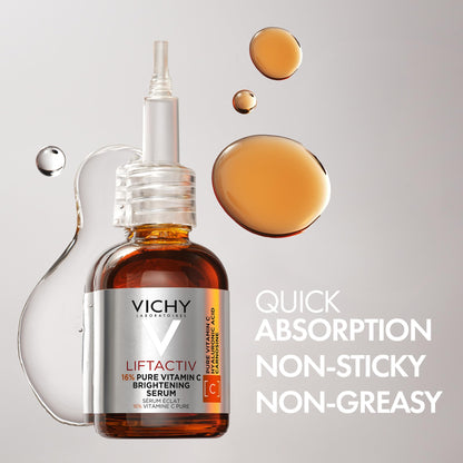 Vichy Vitamin C Serum for Face with Hyaluronic Acid & Glycerin. LiftActiv 16% Pure Vitamin C Serum for Brighter, Firmer & More Even-Toned Skin. Recognized by the Canadian Dermatology Association, 20ML 🍁 All In One Marketplace Canada