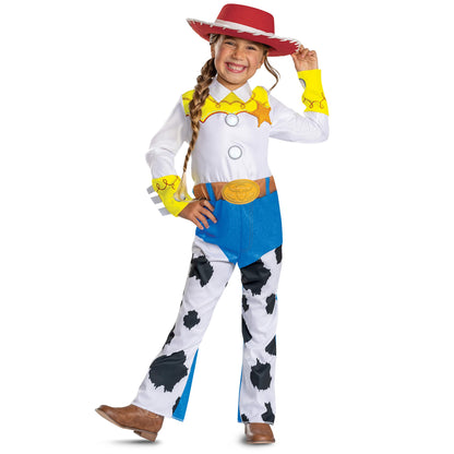 Disney Toy Story Sheriff Jessie Costume for Kids, Official Toy Story 5 Halloween Dress Up Outfit, Size (4-6x)