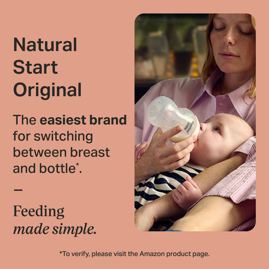 Tommee Tippee Natural Start Baby Bottles, Anti-Colic, 0m+, 9oz/260ml 🍁 All In One Marketplace Canada