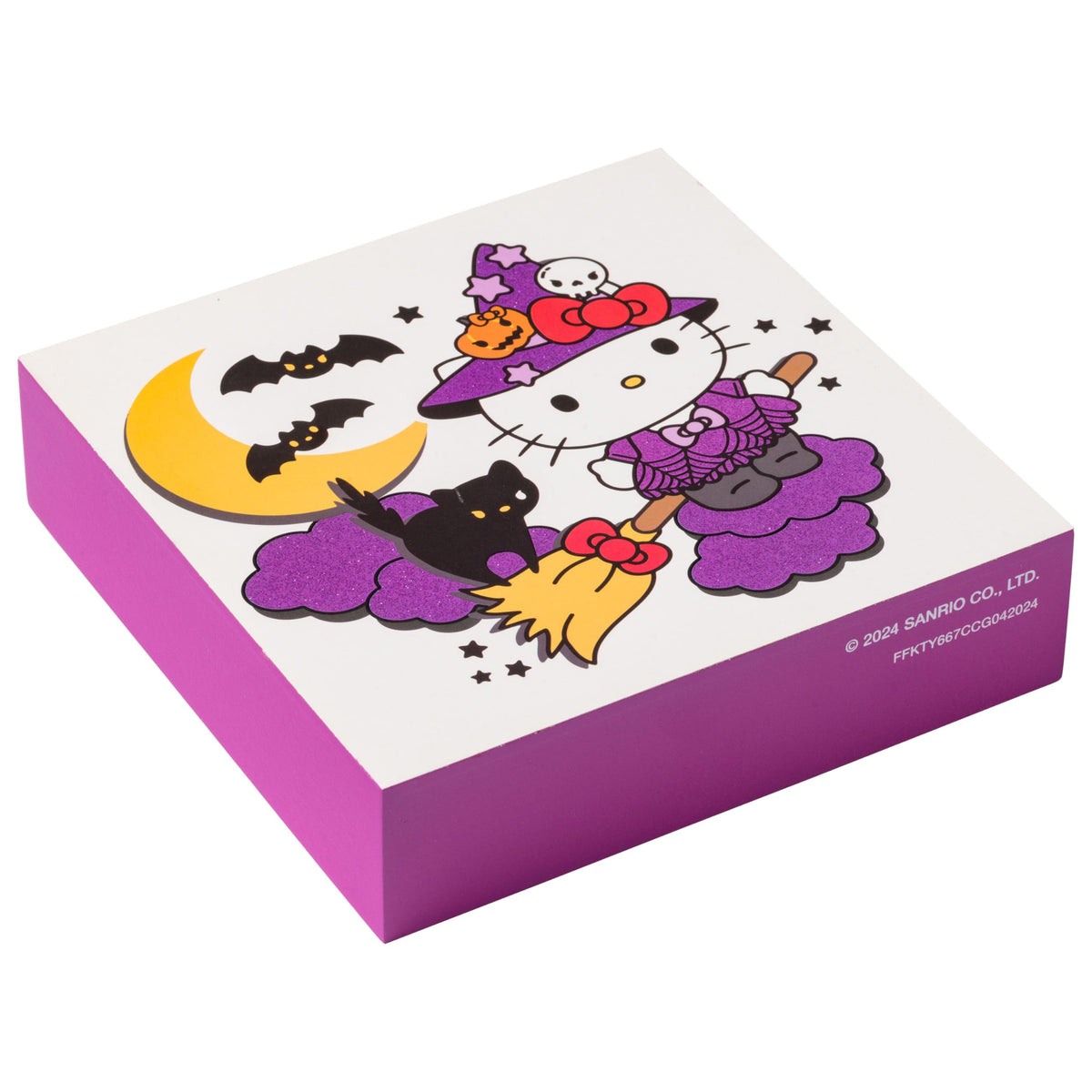 Silver Buffalo Sanrio Hello Kitty Halloween Box Sign, Wall Art