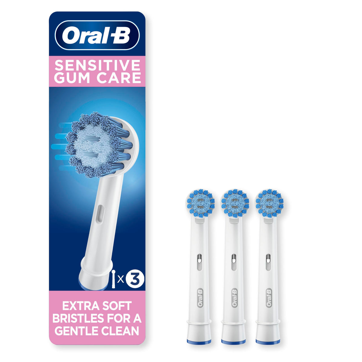 Oral-B Sensitive Gum Care, Replacement Brush Heads, 3 Counts 🍁 All In One Marketplace Canada
