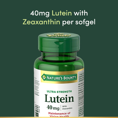 NATURE'S BOUNTY Lutein, Ultra Strength, Support For Conditions Like Cataracts & Macular Degeneration, 53 g 🍁 All In One Marketplace Canada