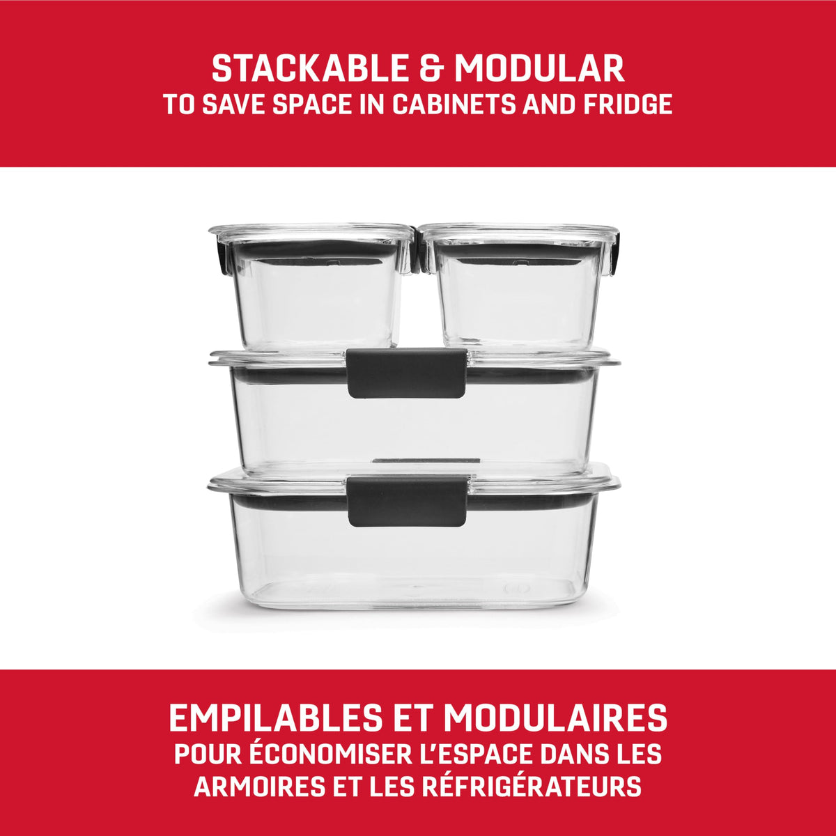 Rubbermaid 44-Piece Brilliance Food Storage Containers with Lids for Lunch, Meal Prep and Leftovers, Dishwasher Safe, Leak-Proof & BPA-Free 🍁 All In One Marketplace Canada