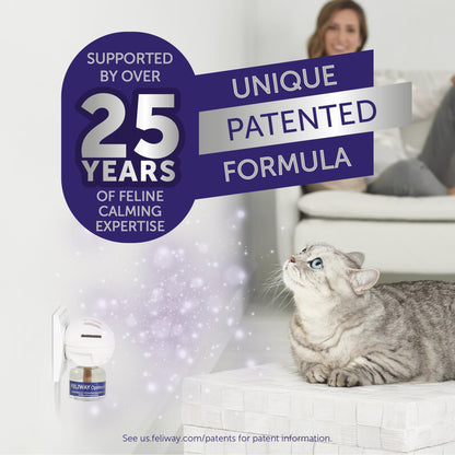 FELIWAY Optimum Diffuser Refill, Promotes Calmness AND Harmony in Cats & Kittens, VHP Registered NN.P5V2, includes 1 Refill, Lasts 30 Days, Cat Calming Pheromones, 48ml 🍁 All In One Marketplace Canada