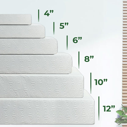 ViscoLogic Twin Mattress Made In Canada Reversible Cool Resilience Foam Perfect for Bunk Bed &Trundle Bed, Pressure Relief, Medium Firm CertiPUR-US® Certified Eco-Friendly Foam Mattress, Single 5 Inch 🍁 All In One Marketplace Canada