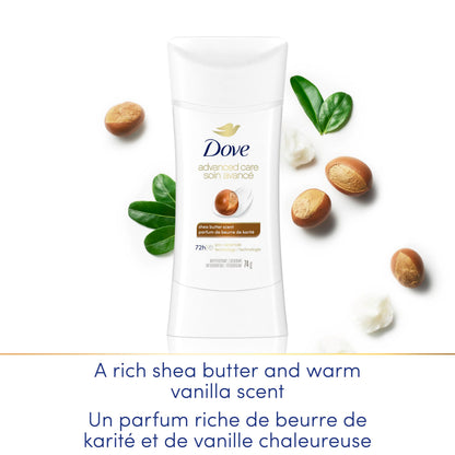 Dove Advanced Care Antiperspirant Stick for women Shea Butter for 48-Hour Protection, Cruelty-Free Women's Antiperspirant, 74g (Pack of 3) 🍁 All In One Marketplace Canada