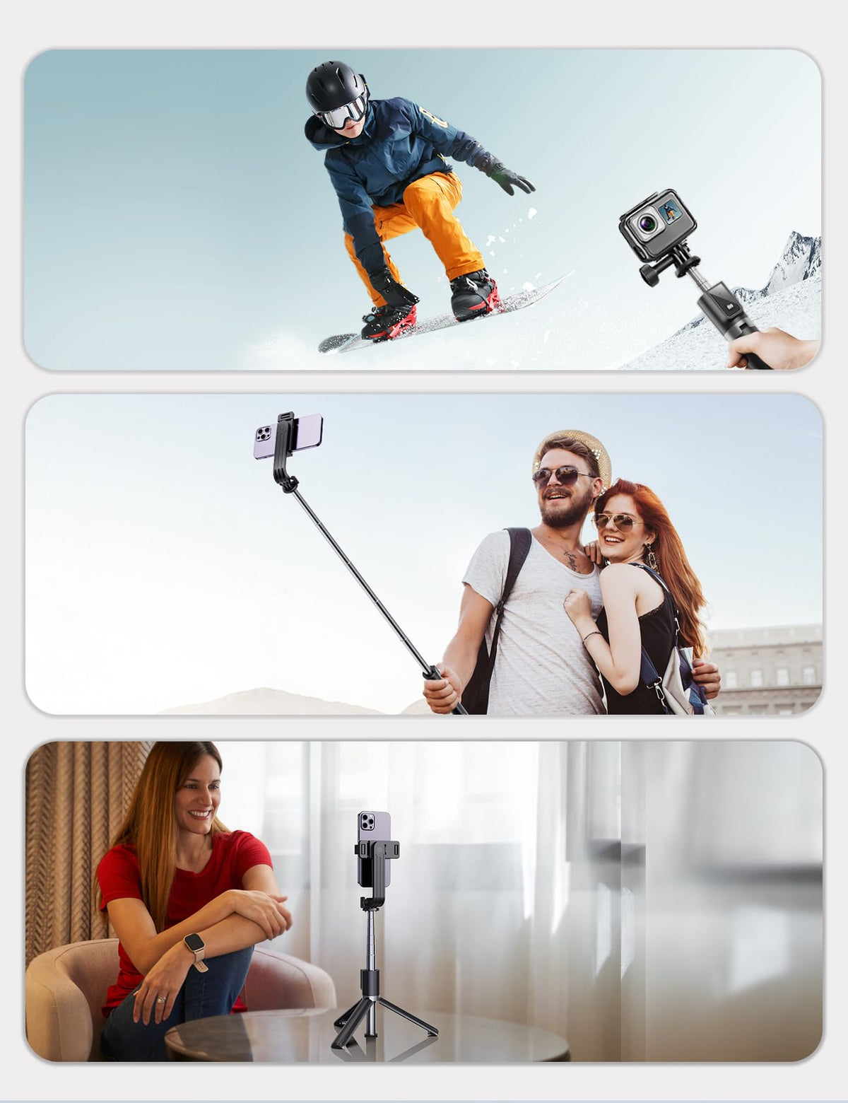 ANXRE Extendable Selfie Stick with Wireless Remote 🍁 All In One Marketplace Canada
