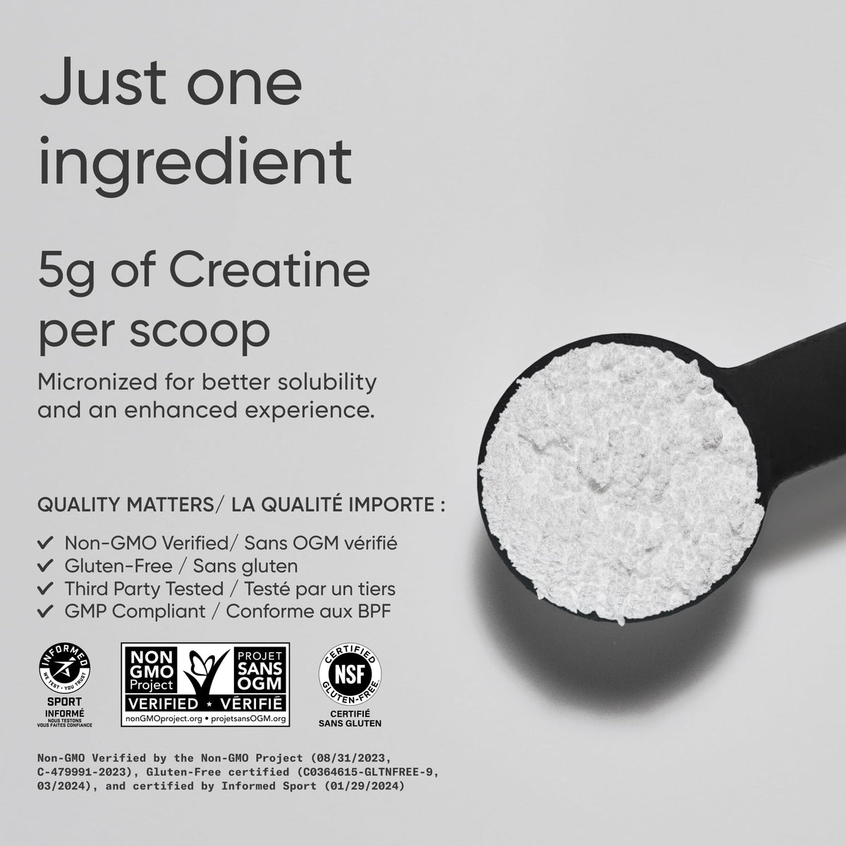 Sports Research® Creatine Monohydrate - Pure Micronized Creatine Monohydrate Powder - Improves strength, power, and performance for Women and Men | Non-GMO 60 Servings 🍁 All In One Marketplace Canada