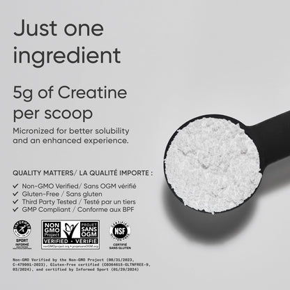 Sports Research® Creatine Monohydrate - Pure Micronized Creatine Monohydrate Powder - Improves strength, power, and performance for Women and Men | Non-GMO 60 Servings 🍁 All In One Marketplace Canada