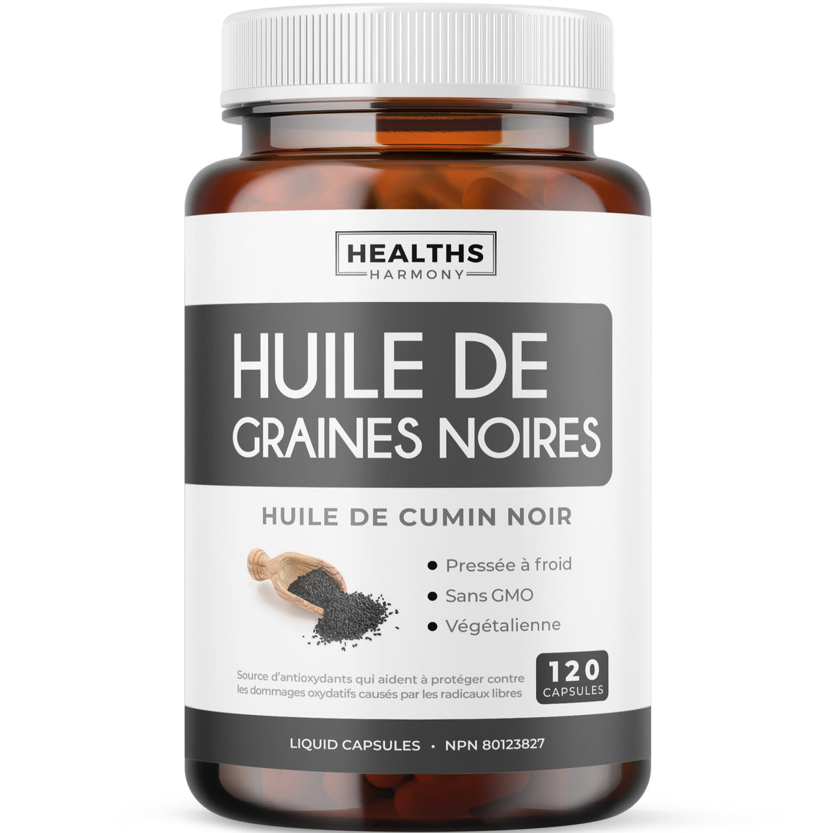 Black Seed Oil Capsules | Cold Pressed | Antioxidant, Blood Sugar & Liver Support | Pure Black Cumin Seed Oil | High in Omega 3 6 9 | Non-GMO & Vegan Black Cumin Oil | 120 Nigella Sativa Softgels 🍁 All In One Marketplace Canada