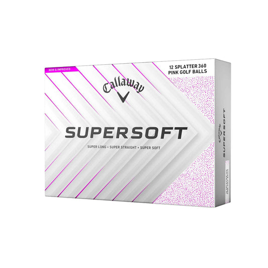 Callaway Golf Supersoft Golf Balls (2025, Pink Splatter) 🍁 All In One Marketplace Canada