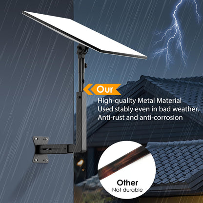 Bloazzup Starlink Mount for Standard 4/4X/Gen 3, Adjustable Starlink Wall Mount Gen 3/V3 with Telescoping Arm, Rustproof, Weatherproof for Concrete/Wood Walls, Starlink Wall Mounts for Dishes 🍁 All In One Marketplace Canada
