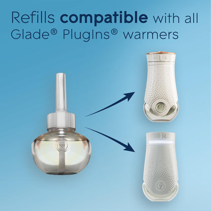 Glade PlugIns Air Freshener Refill Oil, Long Lasting Scented Plug In with Essential Oils for Home, Bathroom & Kitchens, Delicate Vanilla Embrace, 10 Refills 🍁 All In One Marketplace Canada