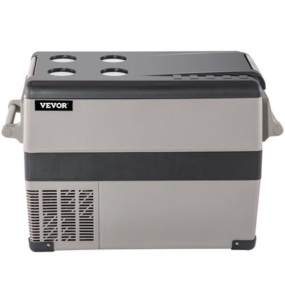 VEVOR 45L Portable Car Refrigerator 48 Quart LG Compact RV Fridge 12/24V DC & 110-240V AC Vehicle Car Truck Boat Mini Electric Freezer for Driving Travel Fishing Outdoor and Home Use -4°F-68°F, Grey 🍁 All In One Marketplace Canada
