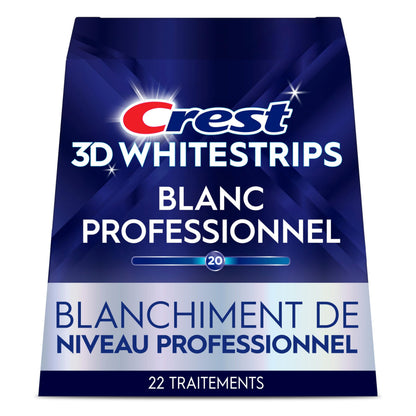 Crest 3D Whitestrips Professional White At-Home Teeth Whitening Kit, 22 Treatments, 20 Levels Whiter 🍁 All In One Marketplace Canada