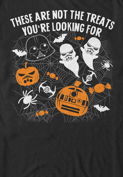 STAR WARS Licensed Halloween Not The Treats Men's Tee, Black, Large