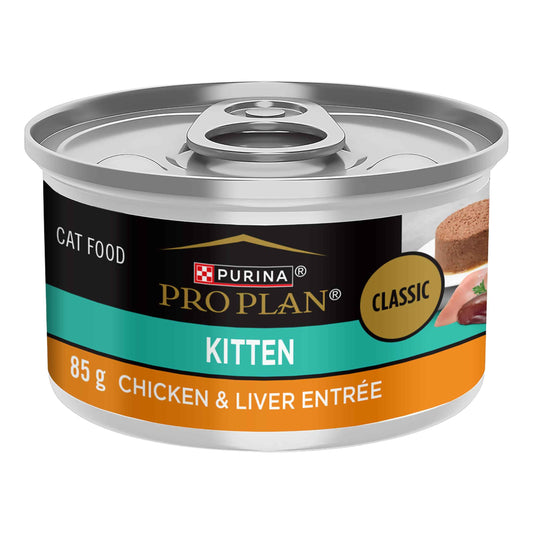 Purina Pro Plan Wet Cat Food, Focus, Kitten Chicken and Liver Entrée, 3-Ounce Can, Pack of 24 🍁 All In One Marketplace Canada