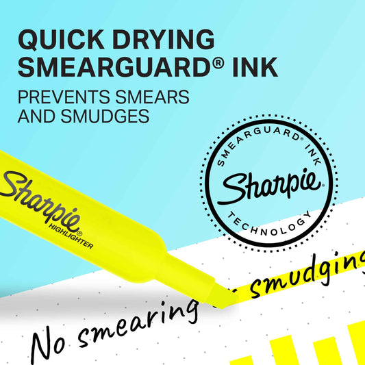 Sharpie Tank Highlighters, Chisel Tip, Yellow, 36 Count 🍁 All In One Marketplace Canada