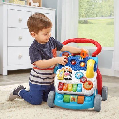 VTech Sit-to-Stand Learning Walker (Frustration Free Packaging - English Version), Blue 🍁 All In One Marketplace Canada