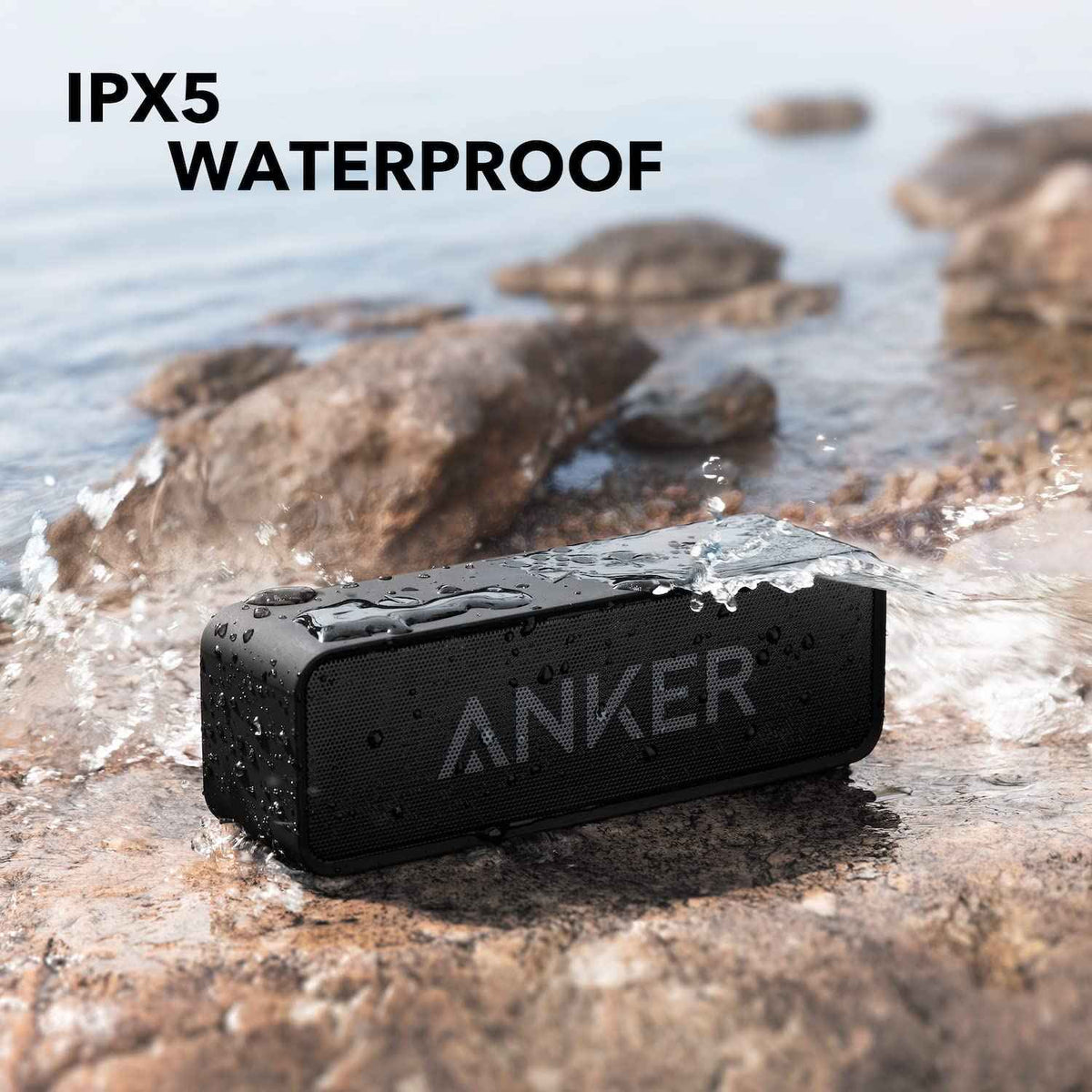 Upgraded, Anker Soundcore Bluetooth Speaker with IPX5 Waterproof, Stereo Sound, 24H Playtime, Portable Wireless Speaker for iPhone, Samsung and More 🍁 All In One Marketplace Canada