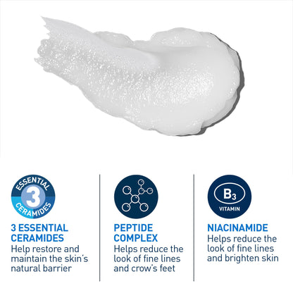 CeraVe Skin Renewing Eye Cream, Under Eye Cream with Caffeine, Peptides, & Hyaluronic Acid, Reduce Appearance of Fine Lines. Fragrance-Free & Ophthalmologist Tested, 15 mL 🍁 All In One Marketplace Canada