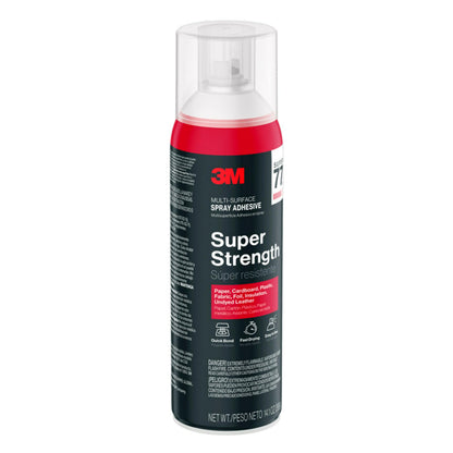 3M Super 77 Multi-Surface Spray Adhesive, 14.1 oz., Low VOC, Quick Bond, Fast Drying, Clear Finish for Foil, Foam, Paper, Metal, Plastic, Fabric, and Cardboard (77-NAT-EF) 🍁 All In One Marketplace Canada