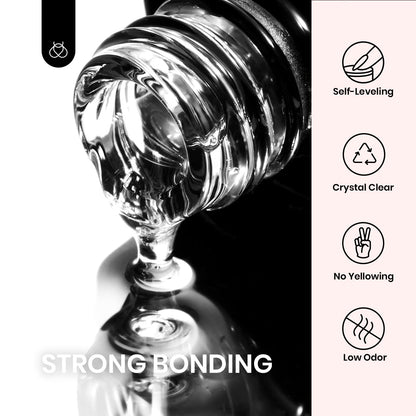 beetles Gel Polish 2Pcs 15ml Nail Glue Kit for Acrylic Nails, 5 in 1 Super Strong Brush in Nail Gel Glue for False Nails Tips and Gel Nail Polish Led Lamp Required 🍁 All In One Marketplace Canada